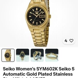 Seiko Women's Gold Stainless Steel Watch